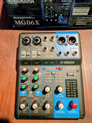 Mixer audio yamaha mg06x - audio,