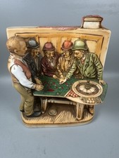 Decanter whisky Haas Brothers Tonopah Saloon 1975 con timbro fiscale ed etichetta