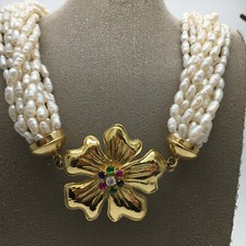 COLLANA PERLE di FIUME e