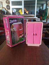 BARBIE Vintage Anni 70-ARMADIO+PELLICCIA VERA+ VESTITI-USATI- Mattel n°2153 RARO