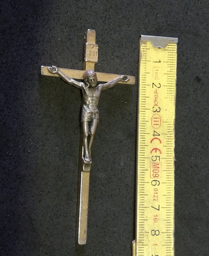 Crocifisso antico metallo a - crocifisso,
