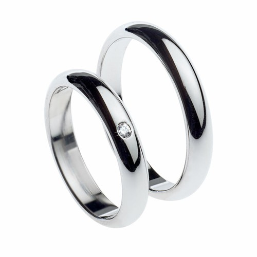 Coppia anelli fedine con - coppia,