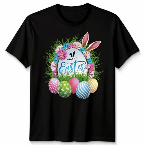 Happy easter day cute - happy, bunny