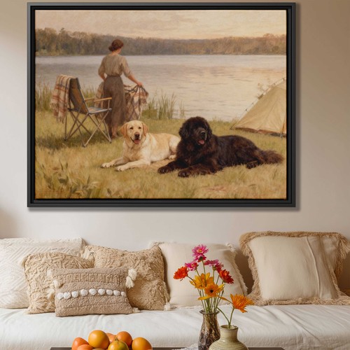 Quadro olio con cornice