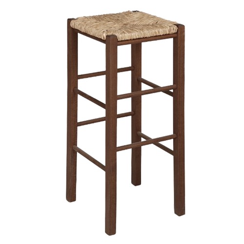 Sgabello in legno noce - in,