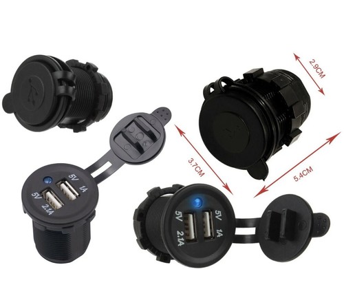 Caricabatterie usb 12v - usb, 12v/24