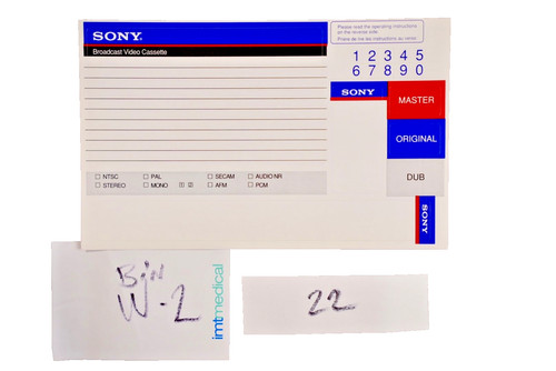 Lotto etichette cassette sony - etichette,