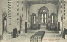 PRATO - Interno Chiesa di S.Francesco - fine ottocento - viaggiata   -pit65