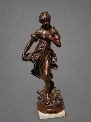 Grande statua amour fleuri - statua, l'amour