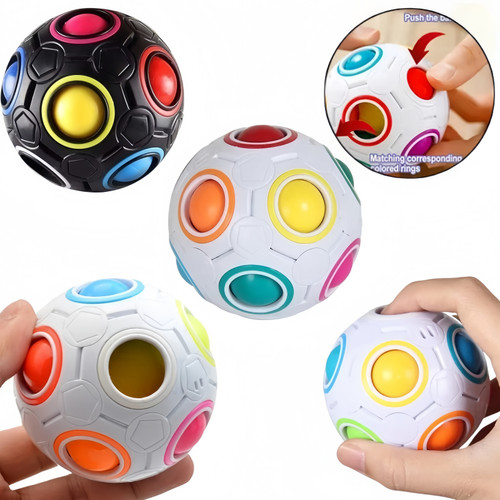 Puzzle palla arcobaleno per