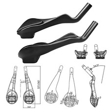 Barra prolunga bici triathlon tempo manubrio triathlon carbonio poggia bici