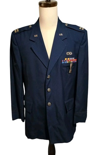 Abito usaf blu giacca nastri - abito,