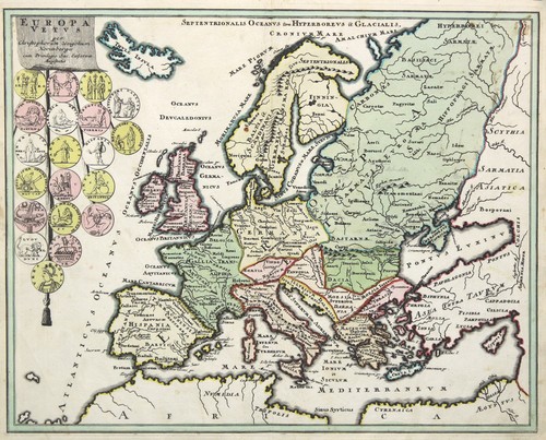Europa originale incisione - originale,