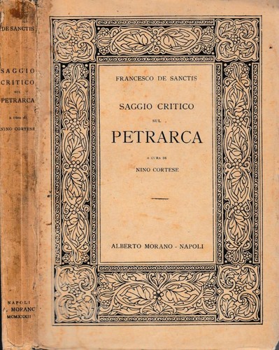 Saggio critico sul petrarca - saggio,