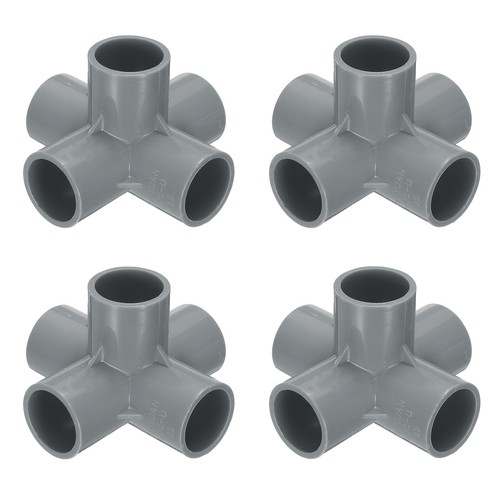4pcs raccordi tee pvc 5 - 4pcs,