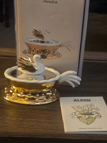 Statuina cigno lucido - statuina,