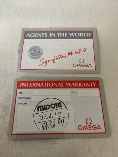 Omega card garanzia timbrata