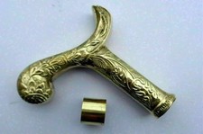 Manico derby ottone inciso - testa di ricambio canna bastone da passeggio vittoriano | 11