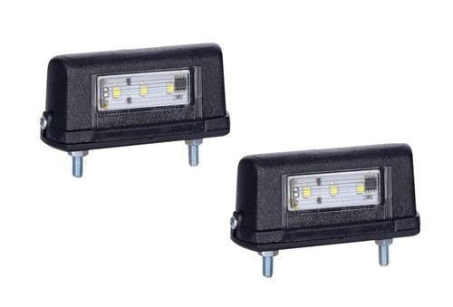 Portatarga led nero 24v - nero, 12/24v