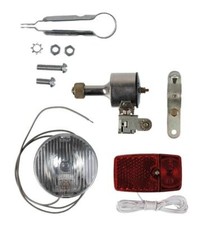 Set dinamo bicicletta vintage russa sovietica NUOVO/VECCHIO stock