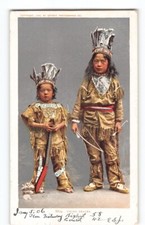 c1906 BAMBINI INDIANI NATIVI