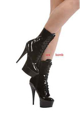 SEXY stivali STIVALETTI nero