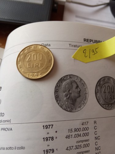 Moneta originale 200 lire - moneta,