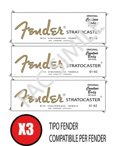 Decal tipo fender - 3,