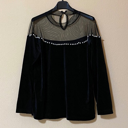 Top manica lunga rete - lunga,
