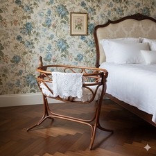 Culla Basculante Antica Faggio