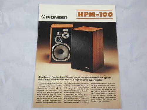 Pioneer hpm 100 - pioneer, hpm-100