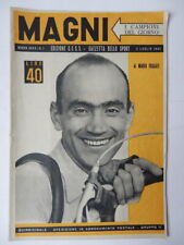FIORENZO MAGNI CICLISMO I Campioni del Giorno 1951 nr 1 rivista Gazzetta Sport