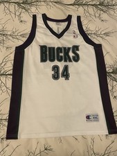 Nba Champion Milwaukee Bucks Ray Allen jersey camiseta canotta celtics sonics