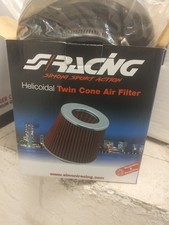 Filtro Aria Sportivo A Cono Universale Lavabile  Diametro  60 65 70 mm S.RECING