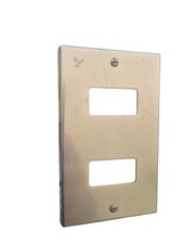 Placca originale BTicino Magic Alluminio 2 Posti con Viti – Usata