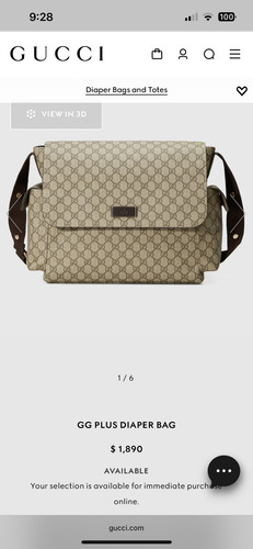 Gucci baby diaper bag - diaper,