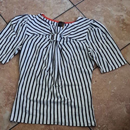 Blusa monocromatica righe - blusa, a