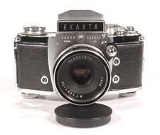 PRL) EXAKTA FOTOCAMERA VAREX IIA JENA OTTICA T 2,8 50 mm BODY CAMERA IHAGEE GDR