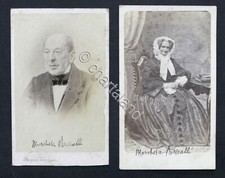 Lotto 2 Fotografie albumina Marchese e Marchesa Rescalli - Seconda metà '800