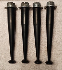 4 GAMBE DI FERRO BREVETTO TAVOLO MOBILETTO SCAFFALE ARMADIO TRE FORI VITI CM. 23