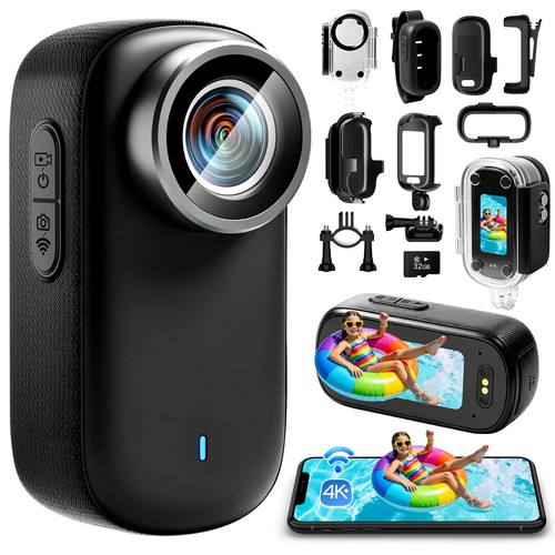 Kaelera mini action cam - cam, 4k