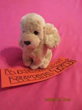 TRUDI:PELUCHES CANE N 14, COCKER SEDUTO BEIGE ,MADE IN ITALY 