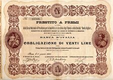 OBBLIGAZIONE 20 LIRE BANCA