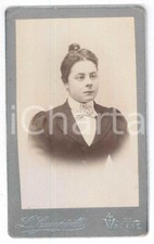 1880 ca. VARESE - Ritratto di donna con papillon a pois - Foto CAMPIOTTI CDV