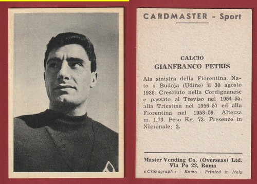 Figurina cards calciatori - figurina,
