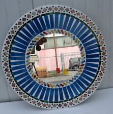 Specchio  in legno e mosaico