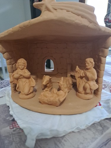 Presepe terracotta fatto - presepe,