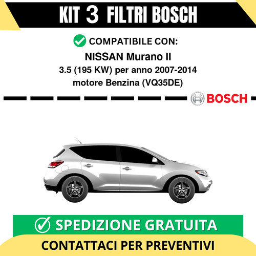 Kit bosch filtri tagliando - kit,