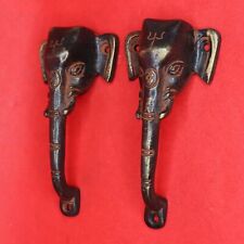 Maniglia per porta a forma di elefante stile antico fatta a mano ottone cassetto pomello estraibile