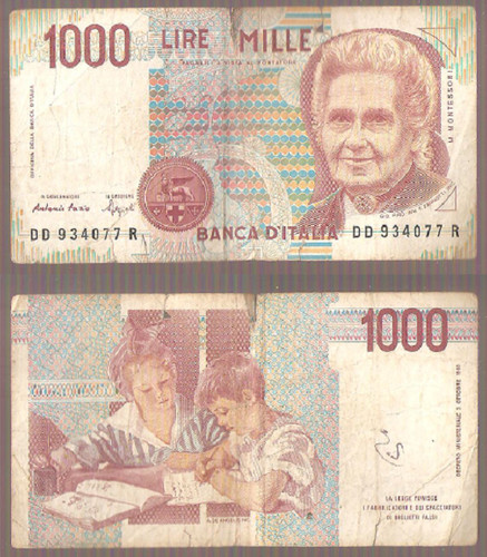 Banconota 1000 mille lire - 1000,